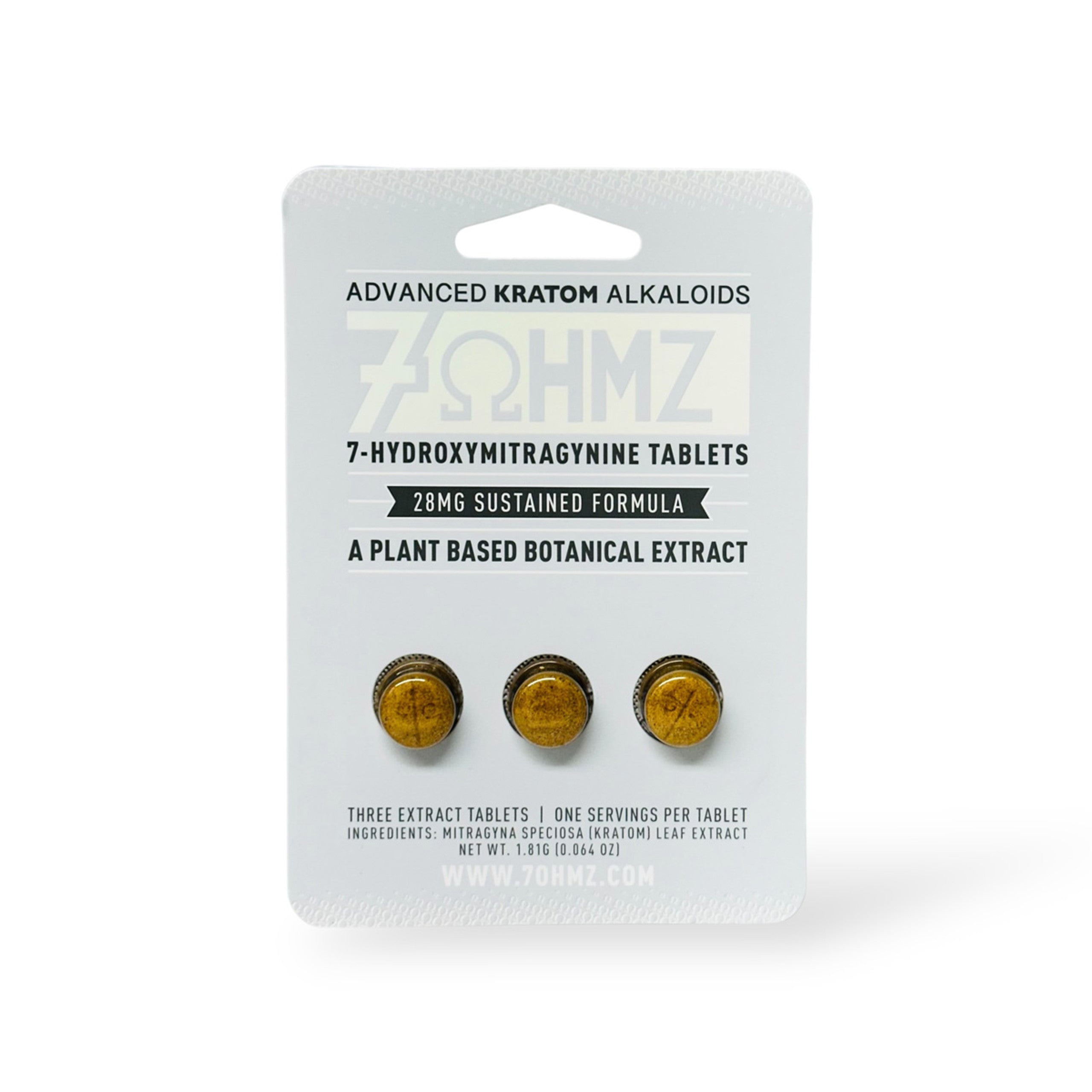 7ohmz sustained formula kratom tablets 28mg