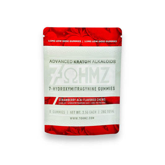 7hydroxymitragynine gummies strawberry acai 3.5mg, 8 count