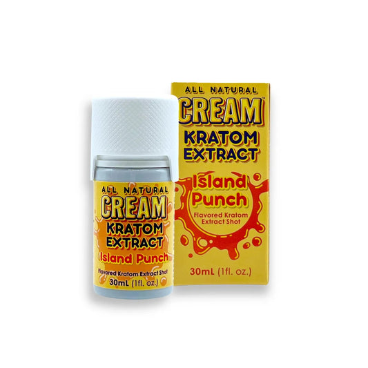 cream kratom extract shot strawberry ice flavor, 150mg