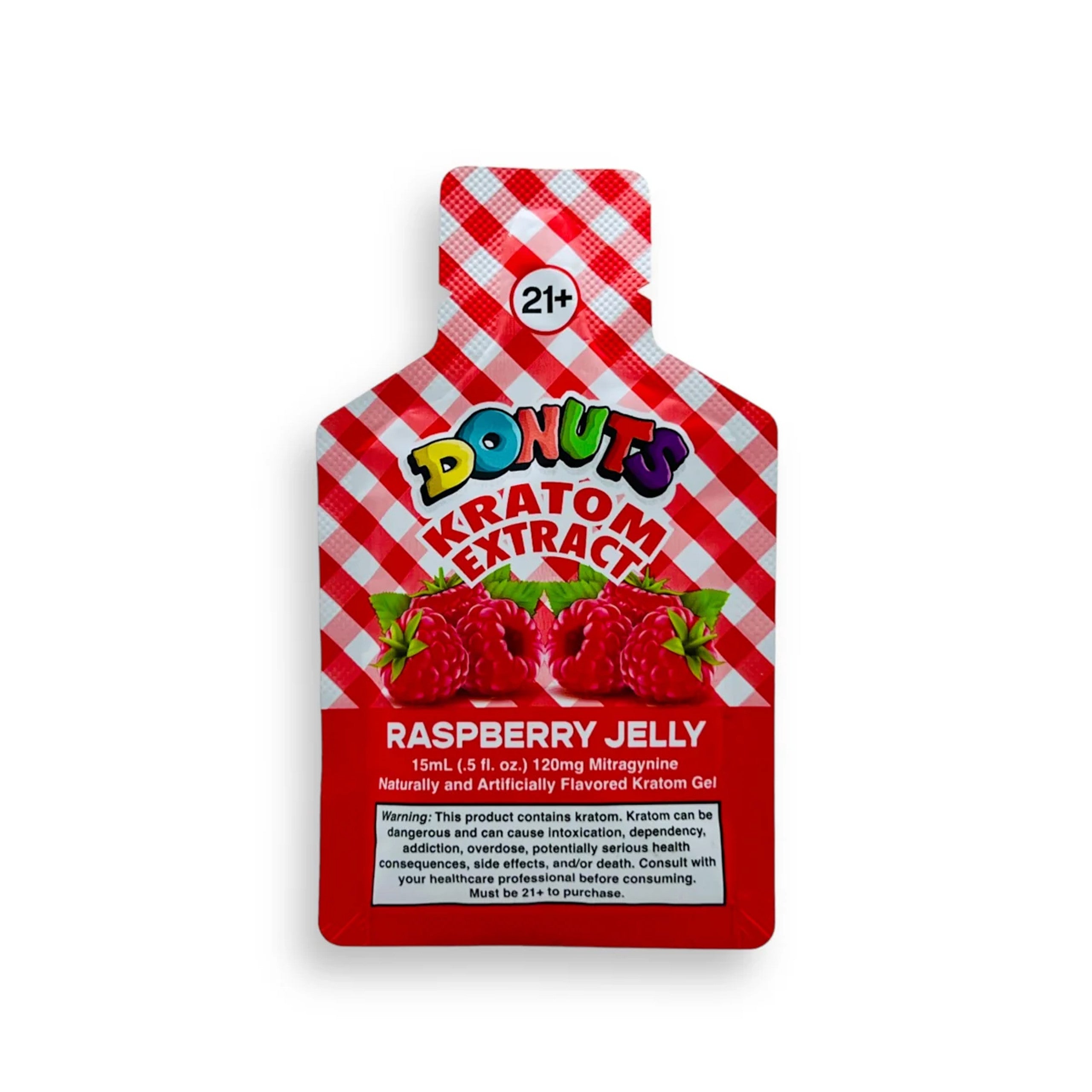 donuts raspberry jelly kratom extract shot 120mg