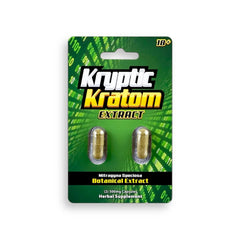 kryptic kratom extract capsules 2 count 500mg