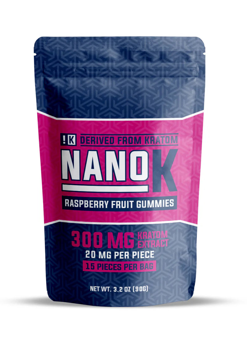 nano k gummies raspberry flavor, 15 pieces