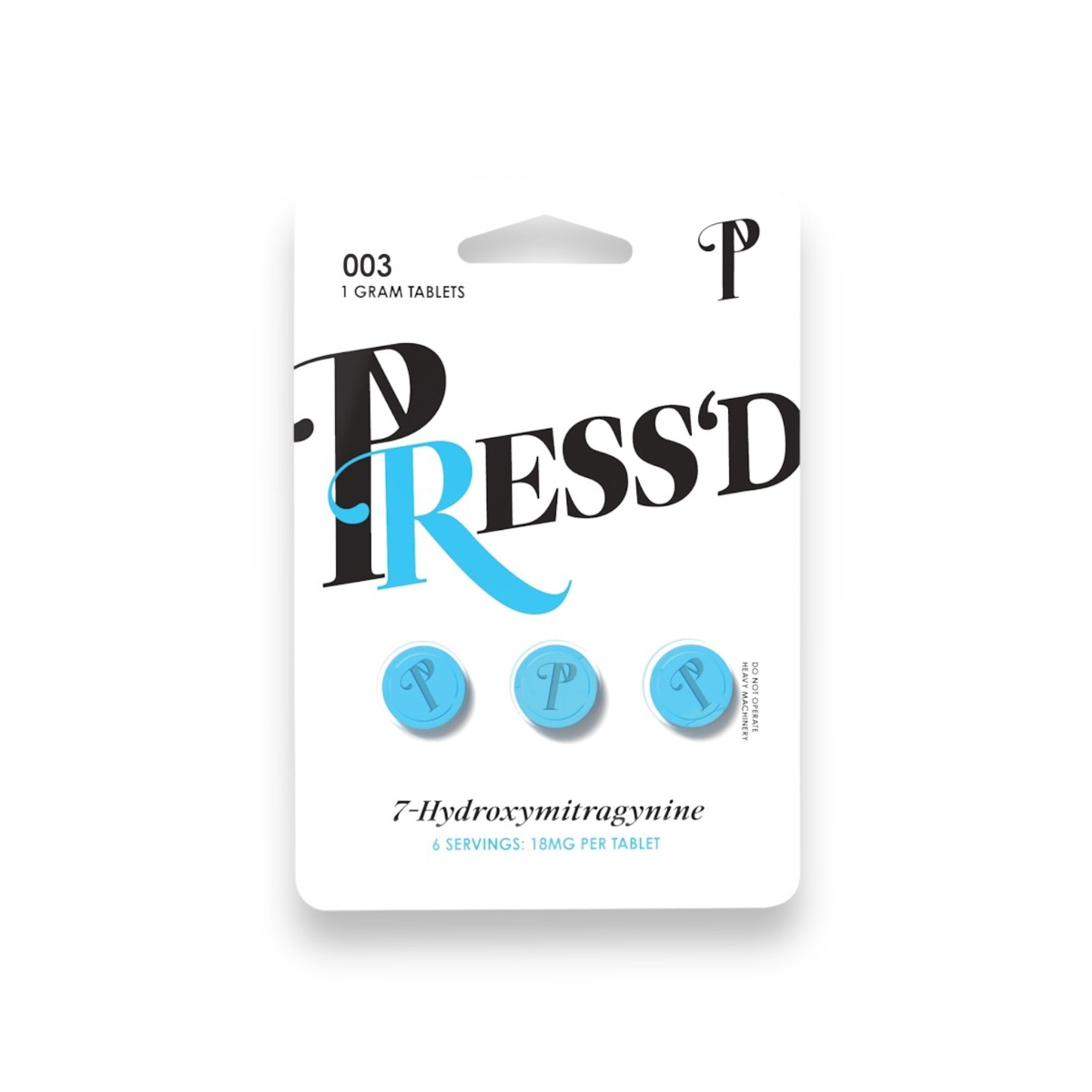 pressd 7hydroxymitragynine tablets 18mg