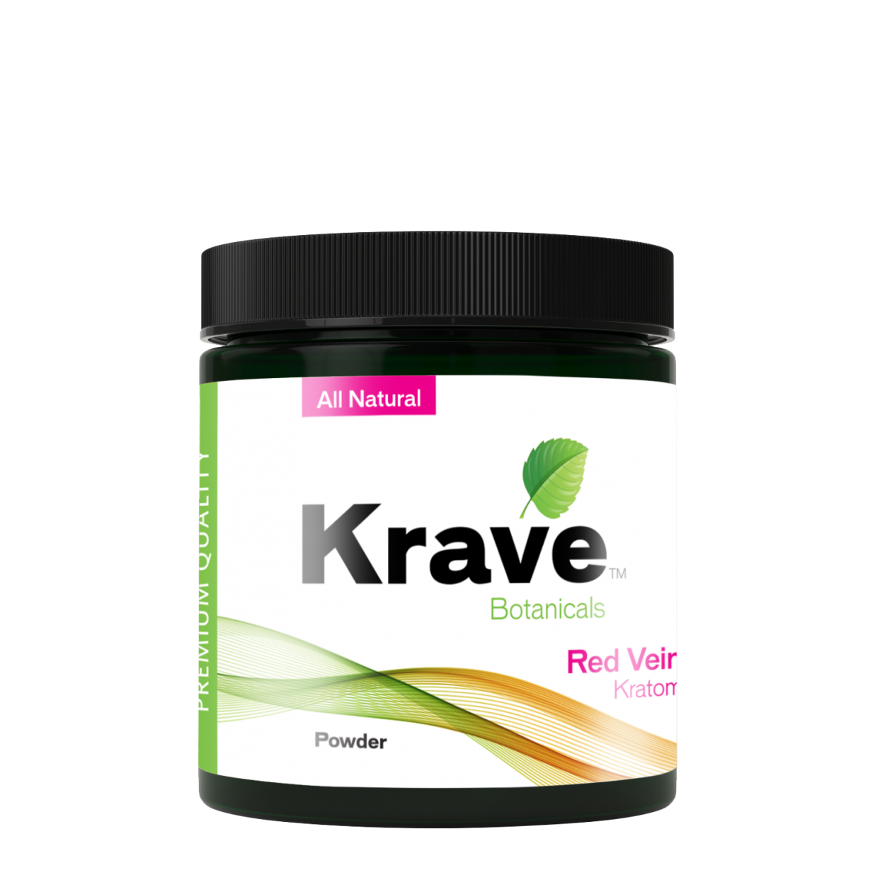 red vein kratom powder in jar