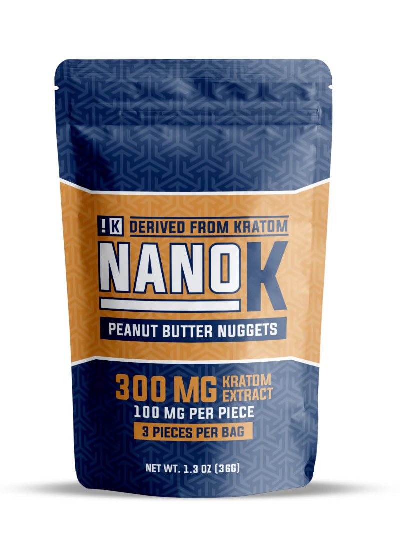 Nano K Kratom Extract Peanut Butter Nuggets 300mg
