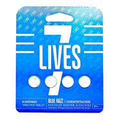 7 Lives Blue Razz 7 OH Kratom Tablets