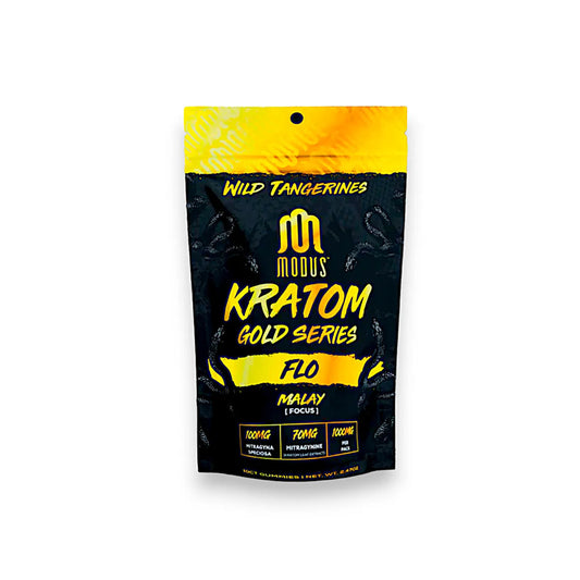 Modus Kratom Gold Series Gummies Flo Malay Focus Wild Tangerines 10ct