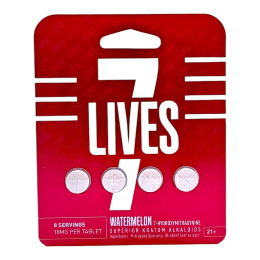 7 Lives 7-Hydroxymitragynine Extract Tablets - Watermelon 