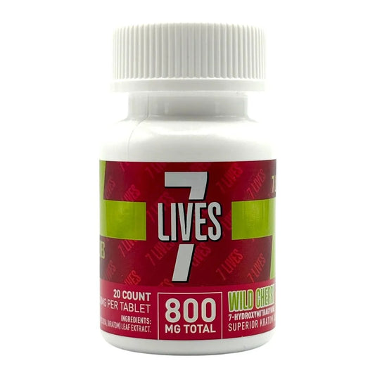 7 Lives 7-Hydroxymitragynine Extract Tablets - Wild Cherry