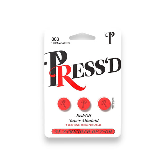 pressd kratom red oh pseudo 5x tablets 18mg